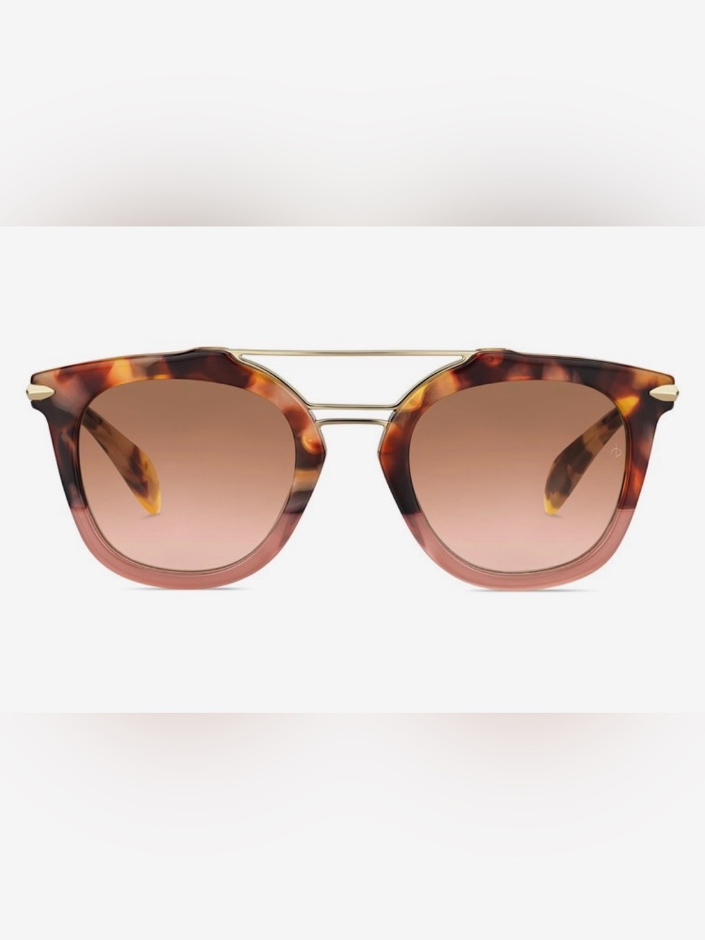 Rag & Bone Rose Havana 50mm Tortoiseshell Aviator Sunglasses